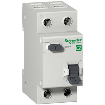 Дифференциальный автоматический выключатель Schneider Electric EASY 9 1P+N 16А 30мА C AC 4,5 кА - Электрика, НВА - Модульное оборудование - Дифференциальные автоматы - omvolt.ru